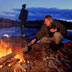 fishing campfire